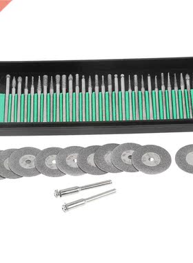 0pcs Diamond Burs And 10pcs Saw Blades Cutting Discs With 2