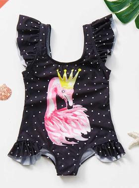 2~12Yer Girls Swimwer Cute Kids Swimsuit Bby Girls Bech