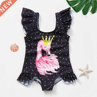 2~12Yer Girls Swimwer Cute Kids Swimsuit Bby Girls Bech