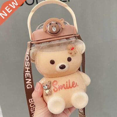 1000/1400ML Kawaii Water Bottle Travel Bear Kettle Sport Dri