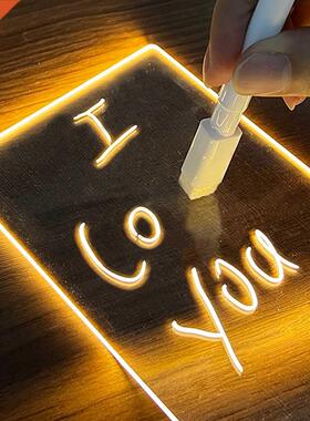 Note Board Creative Led Night Light USB Message Board Holida