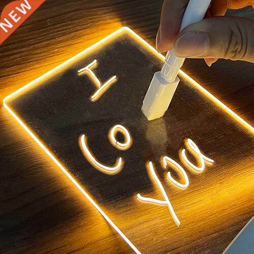 Note Board Creative Led Night Light USB Message Board Holida