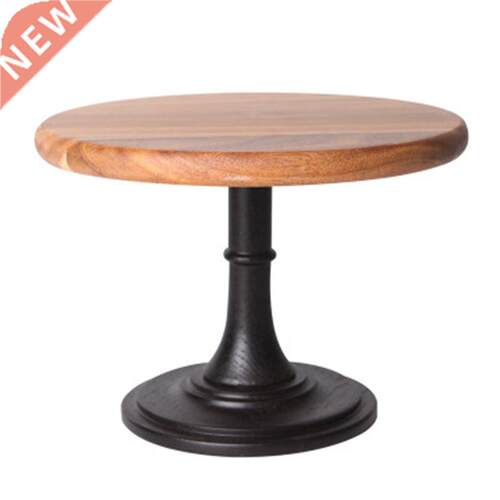 High Stand Wooden Cake Plate Creative Food Serving Trays