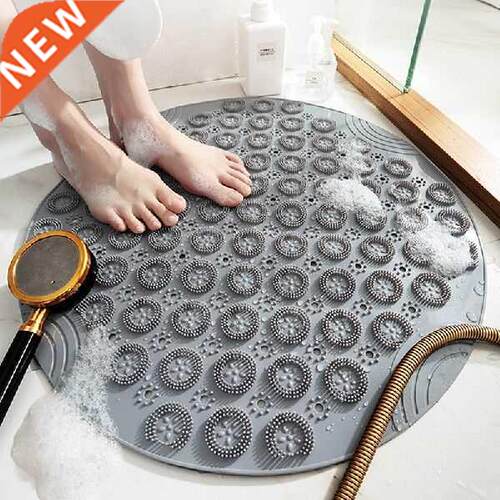 Round Non-Slip Bath Mat Safety Shower PVC Bathroom Mat With