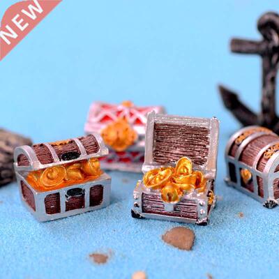 asure Chest Box Antique Creative Fish Tank Aquium Decorati