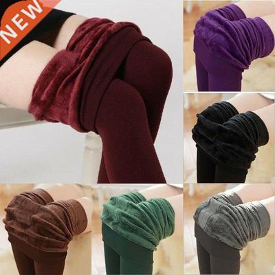 Women Winter Thick Warm Pants Fleece Lined Thermal Stretchy