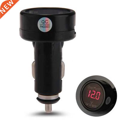 Red LED Car meter Cigarette Lighter Plug Voltmeter Gauge App