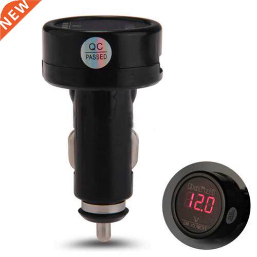 Red LED Car meter Cigarette Lighter Plug Voltmeter Gauge App