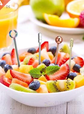 16Pcs Stainless Steel Cocktail Picks Fruits Toothpicks Appet