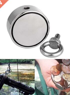 400kg D60mm Double Side Magnet Pot Fishing Magnets Salvage F