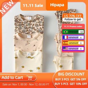 Children Pajamas Set Kids Baby Girl Boys Thermal Underwear C