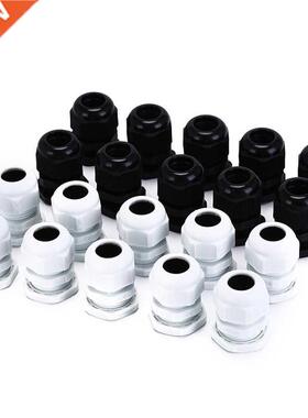 10Pcs Cables PG16 10-14mm Glands Connectors Cables White and