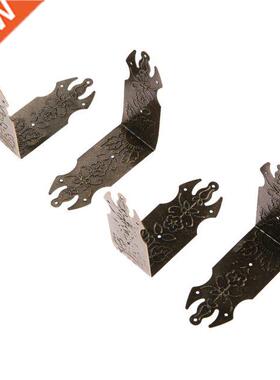 4Pcs 69mm Antique Bronze Decorative Jewelry Gift Box Wooden