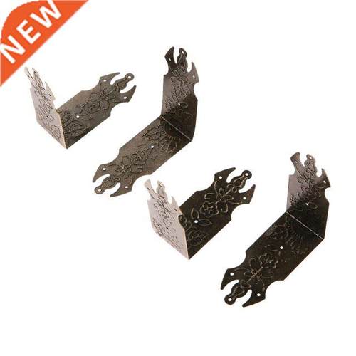 4Pcs 69mm Antique Bronze Decorative Jewelry Gift Box Wooden