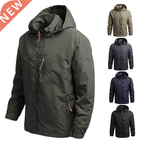2022 Men Hooded Raincoat Winter Waterproof Skin Tactical Mil