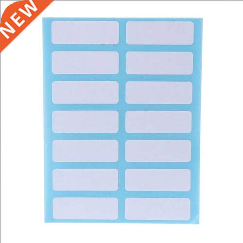 12 Sheet Self Adhesive Sticky White Label Blank Stickers Not