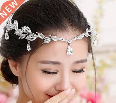 Vintage Cystal Bidal Hai Accessoy Wedding hinestone Wat