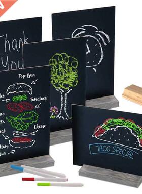 Mini Chalk Board Double Sided Chalkboard Sign with Stand Tab