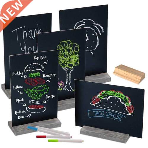 Mini Chalk Board Double Sided Chalkboard Sign with Stand Tab
