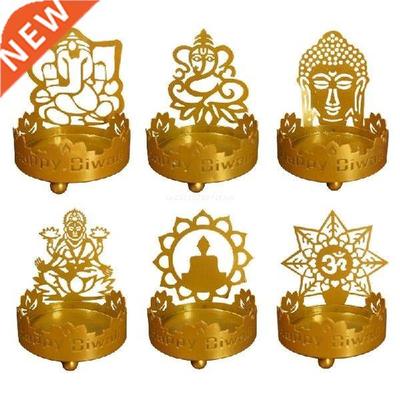 Metal Candle Holders Projection Statue Candlestick Holders