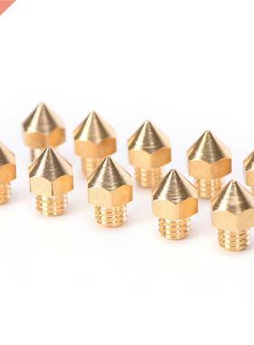 10pcs Brass 0.4mm Extruder Nozzle Print Head for MK8 Makerbo