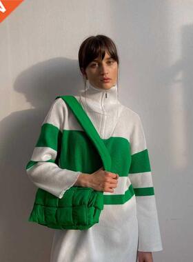 Striped Pullover Sweater French Style Female Jumper Oversize