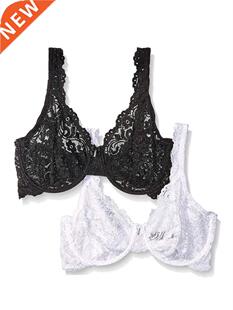 Full Lace Seethrough Bra Women Thin Underwire Bralette Push