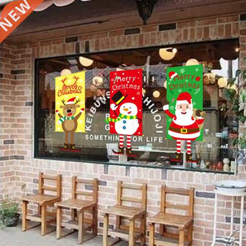Merry Christmas Hanging Porch Sign Shopping Mall Santa Elf B