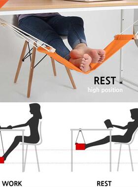 Portable Foot Hammock Lazy Casual Desk Rest Foot Put Feet Sw