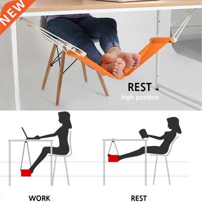 Portable Foot Hammock Lazy Casual Desk Rest Foot Put Feet Sw