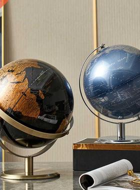 Retro World Globe Decoration Terrestrial Globe World Map Glo