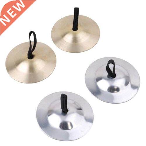 1 Pir Copper Cymbls Silver Belly Dnce Finger Dil Pds