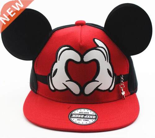 Cute Mickey Cap Hat Big Ear Mouse Snapback Hats Children Ki