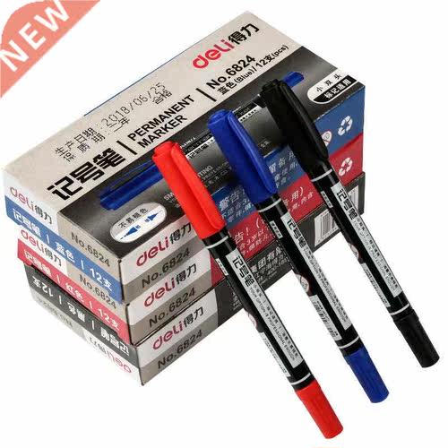 12Pcs High Quality Waterproof Permanent dual Tip 0.5/1.0 mm