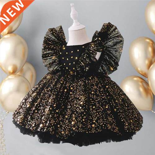 Princess Dress Girls Sequin Tutu Lace Mesh Birthday Prom Tod