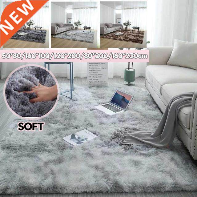 160cmx230cm Living Room Bedroom Rug Anti-skid Ultra Soft Plu - 实物图