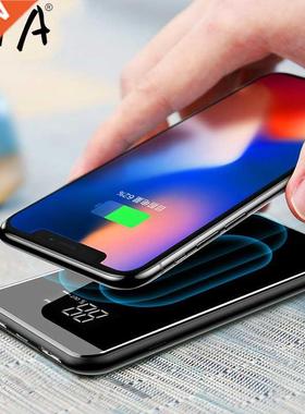 Qi Wireless 0000mah Power Bank Wireless Charger For iPhon