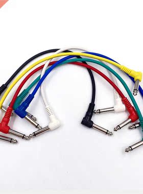 2022 New 6pcs/Set Multi Color Plastic Guitar Patch Cables