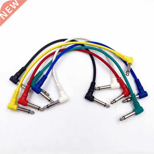 2022 New 6pcs/Set Multi Color Plastic Guitar Patch Cables