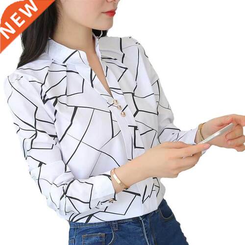 Women Tops And Blouses Oce Lady Blouse Slim Shirts Women
