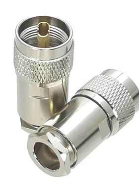 10Pcs Connector UHF PL259 Male plug Clamp RG8 LMR400 RF ap