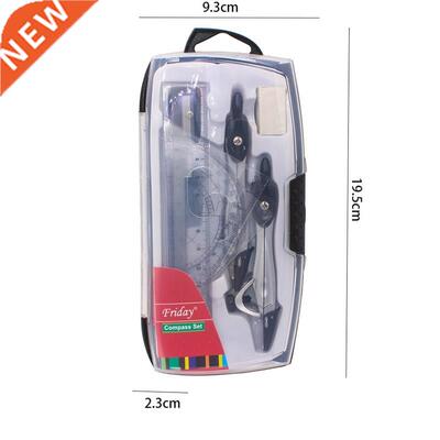 10 PC Stationery Set High Quality Plastic Metal Geometry Pro