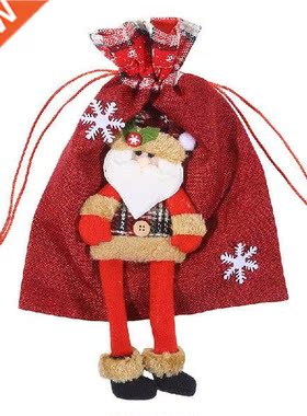 2022 Santa Claus Gift Bags Merry Christmas Candy Gift Bag
