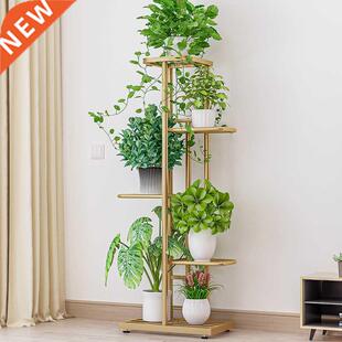 5 Ter Metal Plant Stand Adjustable Flower Pot Holder Shelve