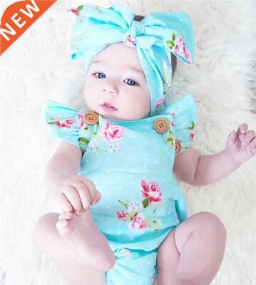 2pcs/Set Newborn Baby Clothes Sleeveless Girl Boy Clothes Ca