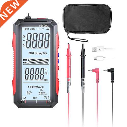 Digital Multimeter Tester, 4.7Inch Screen Voltmeter Amp Test