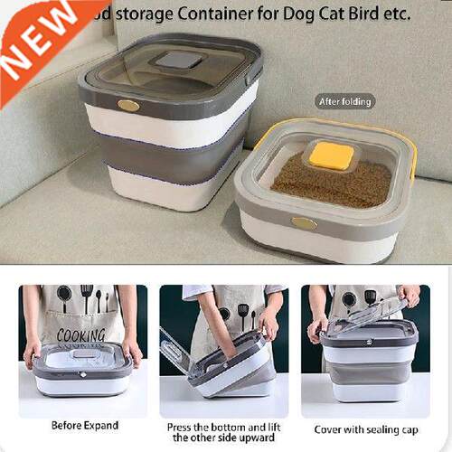 10Kg Foldable Pet Food Storage Container Bin for Dog Cat