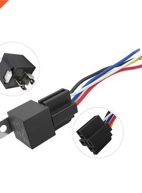 1Set JD1914 Automotve Relay wth 5 Pn Socket Wre Car Rela