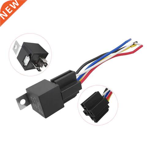 1Set JD1914 Automotve Relay wth 5 Pn Socket Wre Car Rela
