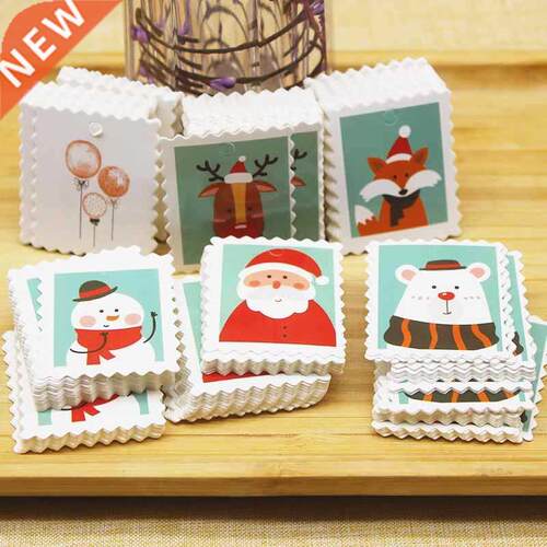 Lovely penguin animals gifts label tag Merry christmas paper